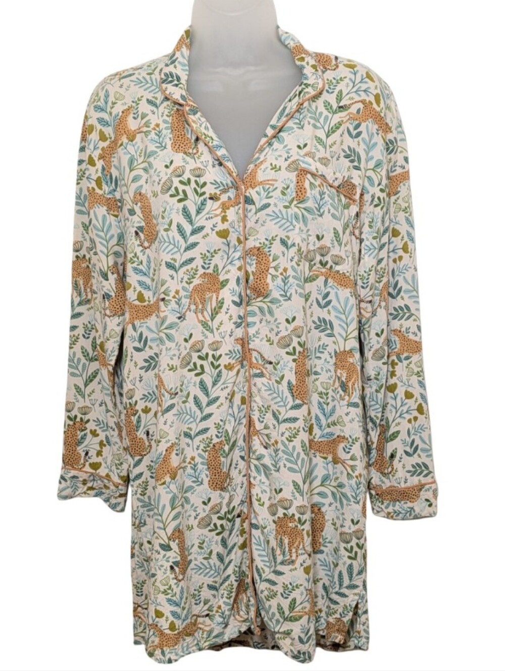 Cost Plus | World Market | Night Dress | Floral  Leaf Animal Print | PJS |